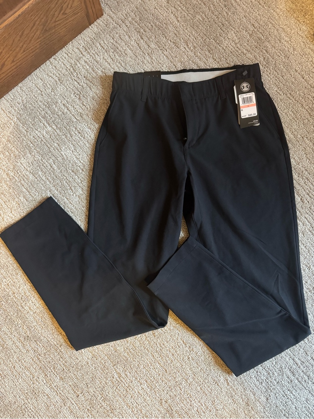 Under Armour women’s Black Athletic Pants with Elastic Waistband